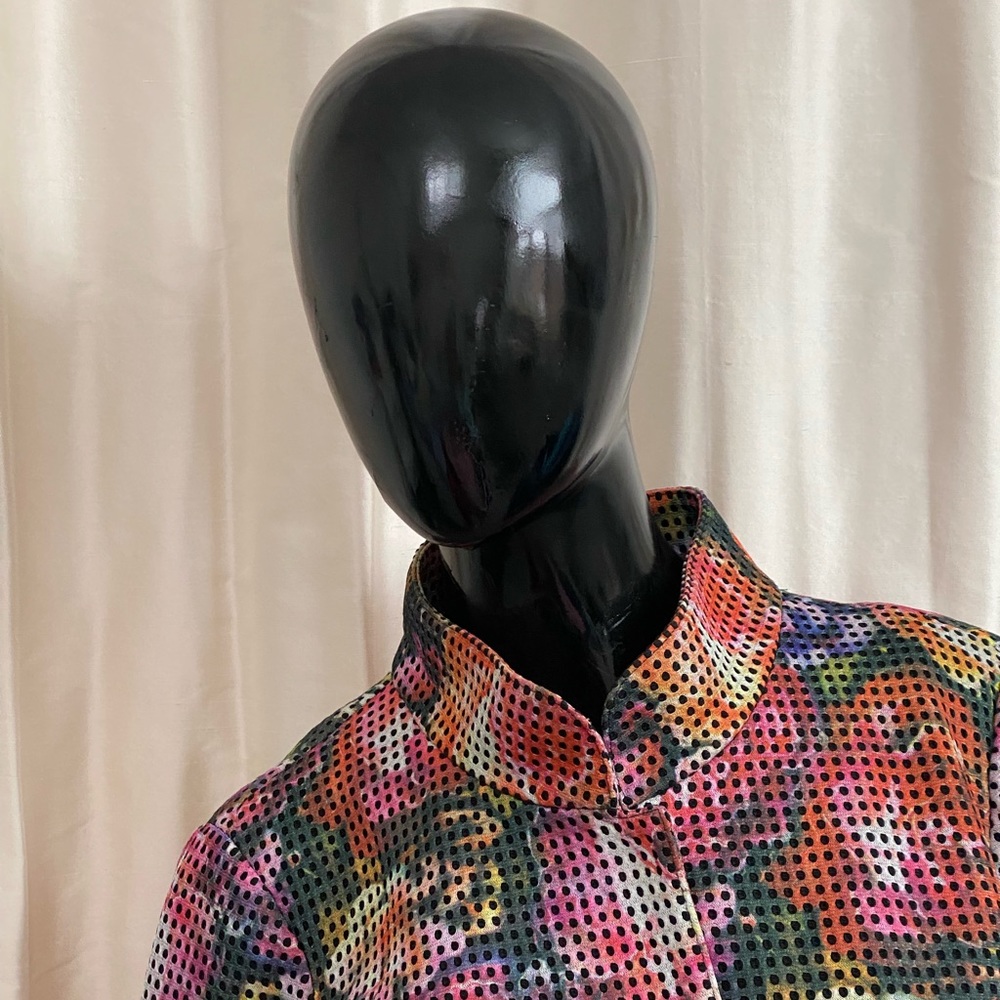 WORTH NEW YORK colorful abstract jacket.  size 8 - Picture 12 of 14